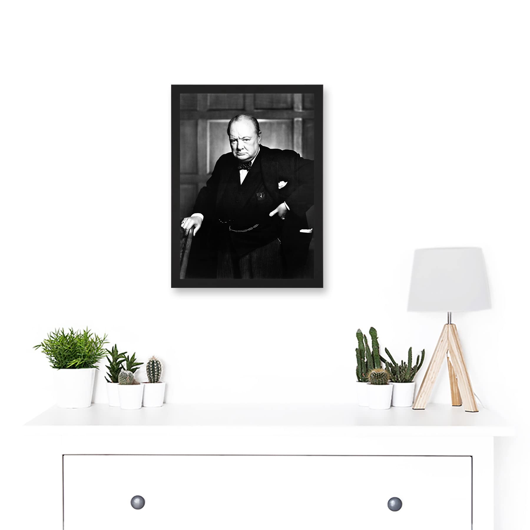 Vintage Photo Portrait Winston Churchill Britain Prime