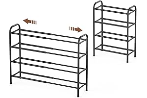 4-Tier Shoe Rack: Premium Closet Space-Saving Solution