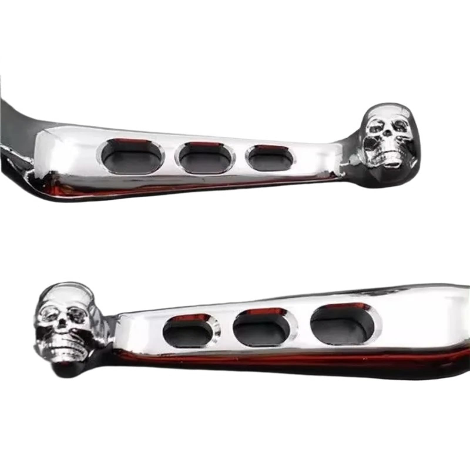 Dźwignie hamulca do motocykla Chromowany hamulec sprzęgłowy Skull pasujący do Harleya Fat Boy Dyna Road King 883 1200 FLHR