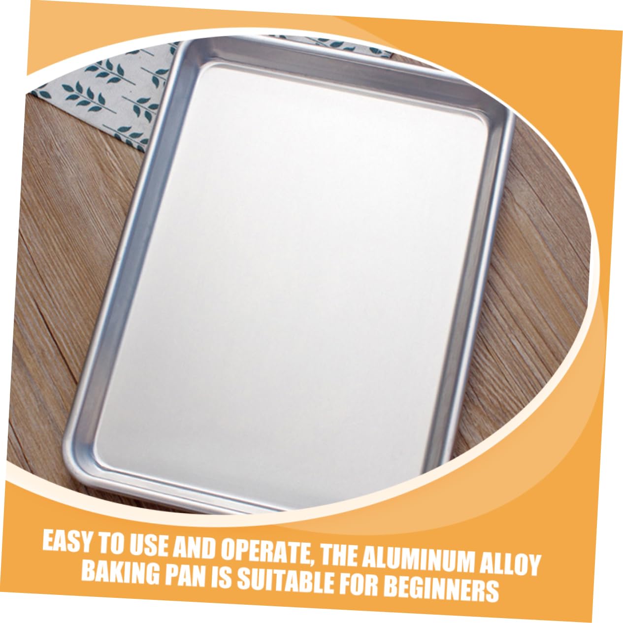 2kawałki Prosta Blacha Do Pieczenia z Powłoką Nieprzywierającą Blacha Do Ciast Chleba i Ciastek Wykonana z Aluminiowego Stopu Łatwa Czyszczeniu Idealna Piekarniku