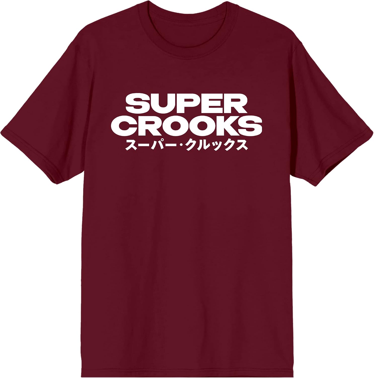 Bioworld Super Crooks Kanji Logo Men's Cardinal Red T-Shirt-Small