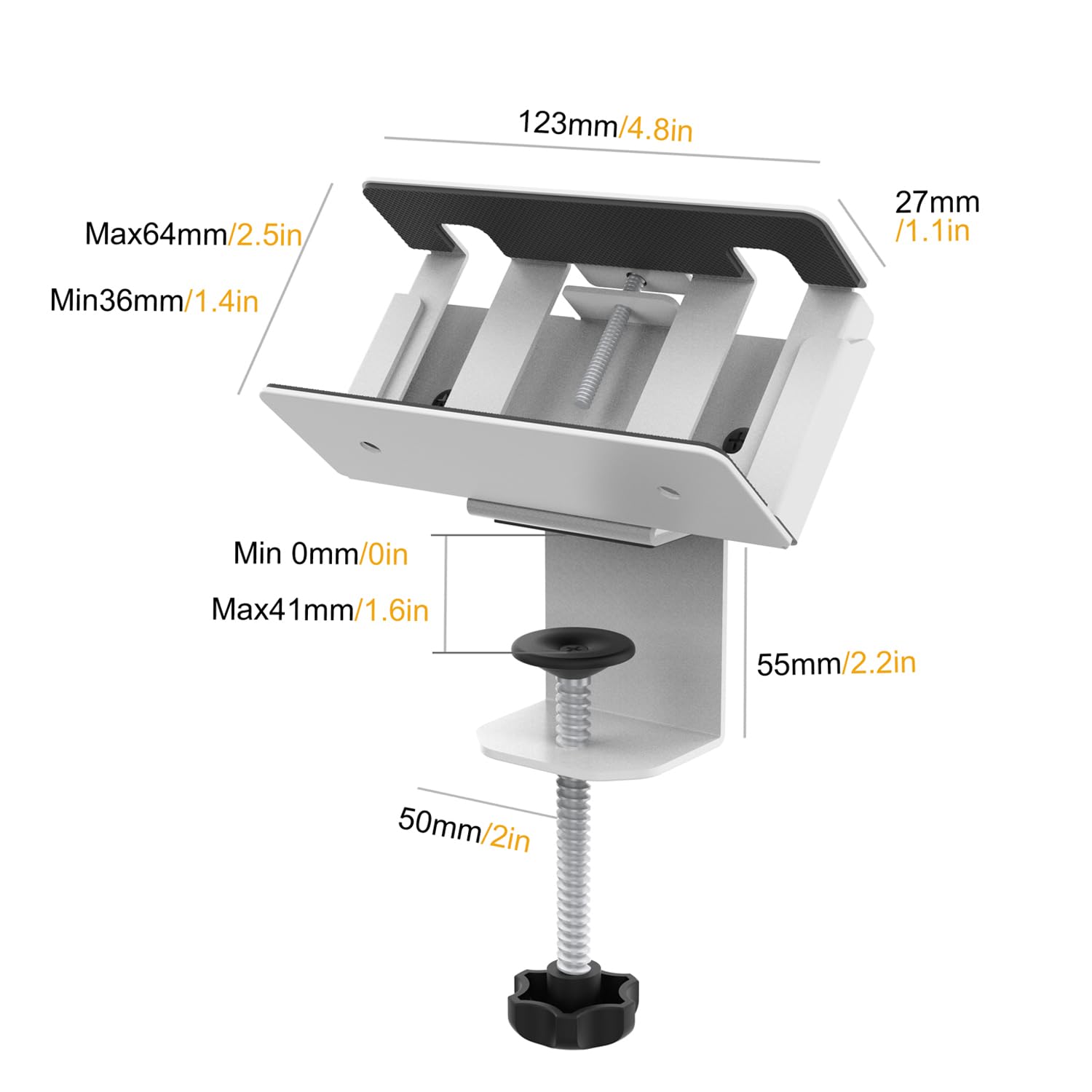 Monzlteck Adjustable Desk Clamp Mount for Power Strip, Put Your Power Strip Where You Need it-DPS-03