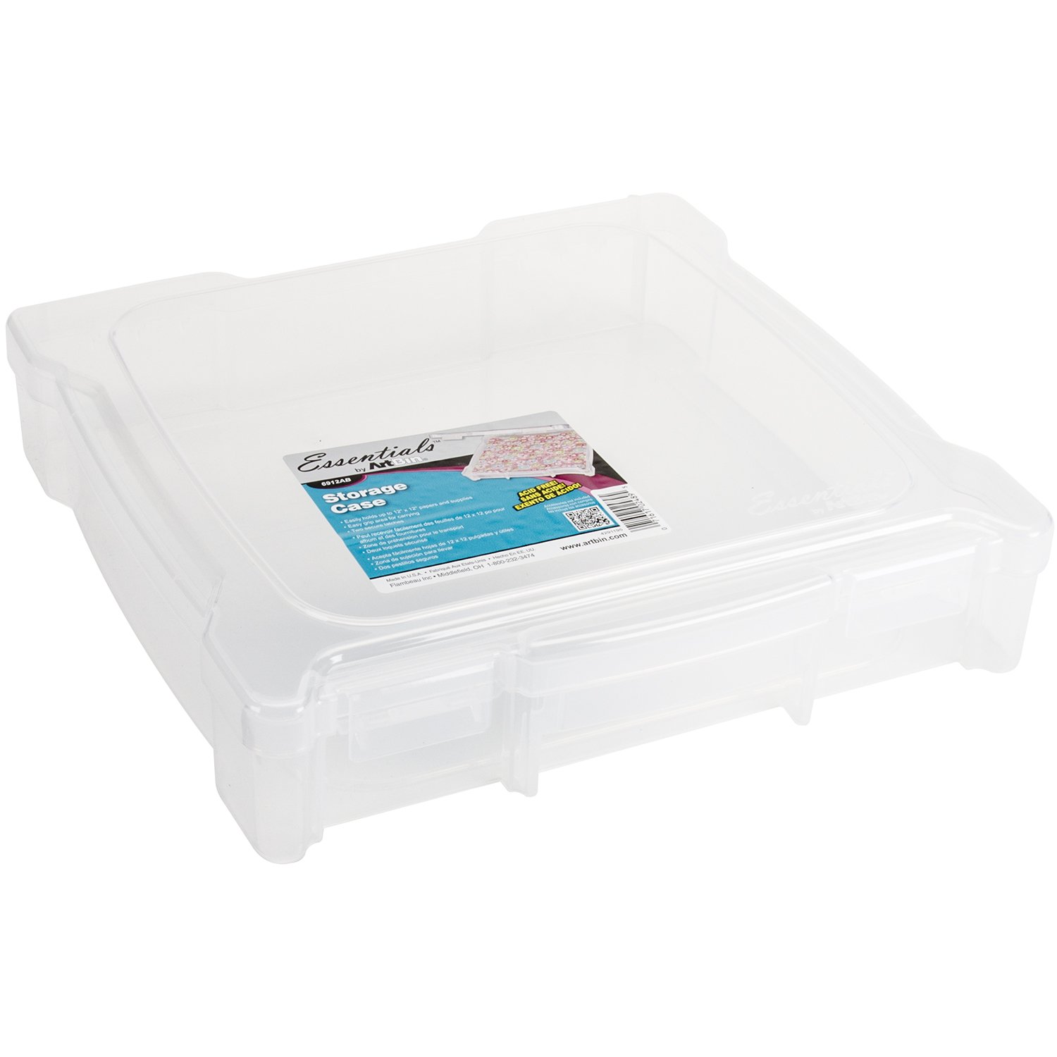 Amazon.com: Artbin Essentials Box-14.125x13.625x3 Translucent