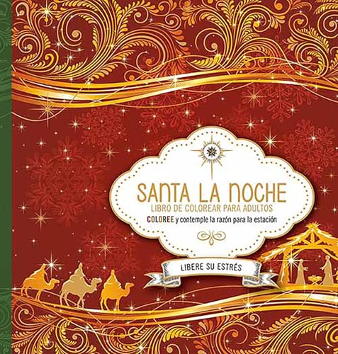 Santa La Noche: Libro de Colorear