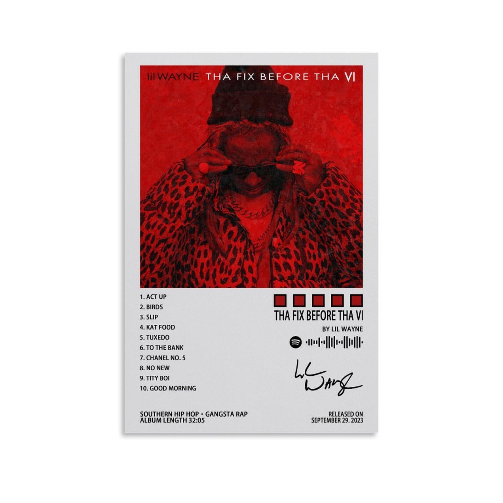 Lil Wayne Tha Fix Before Tha VI Album Poster Review