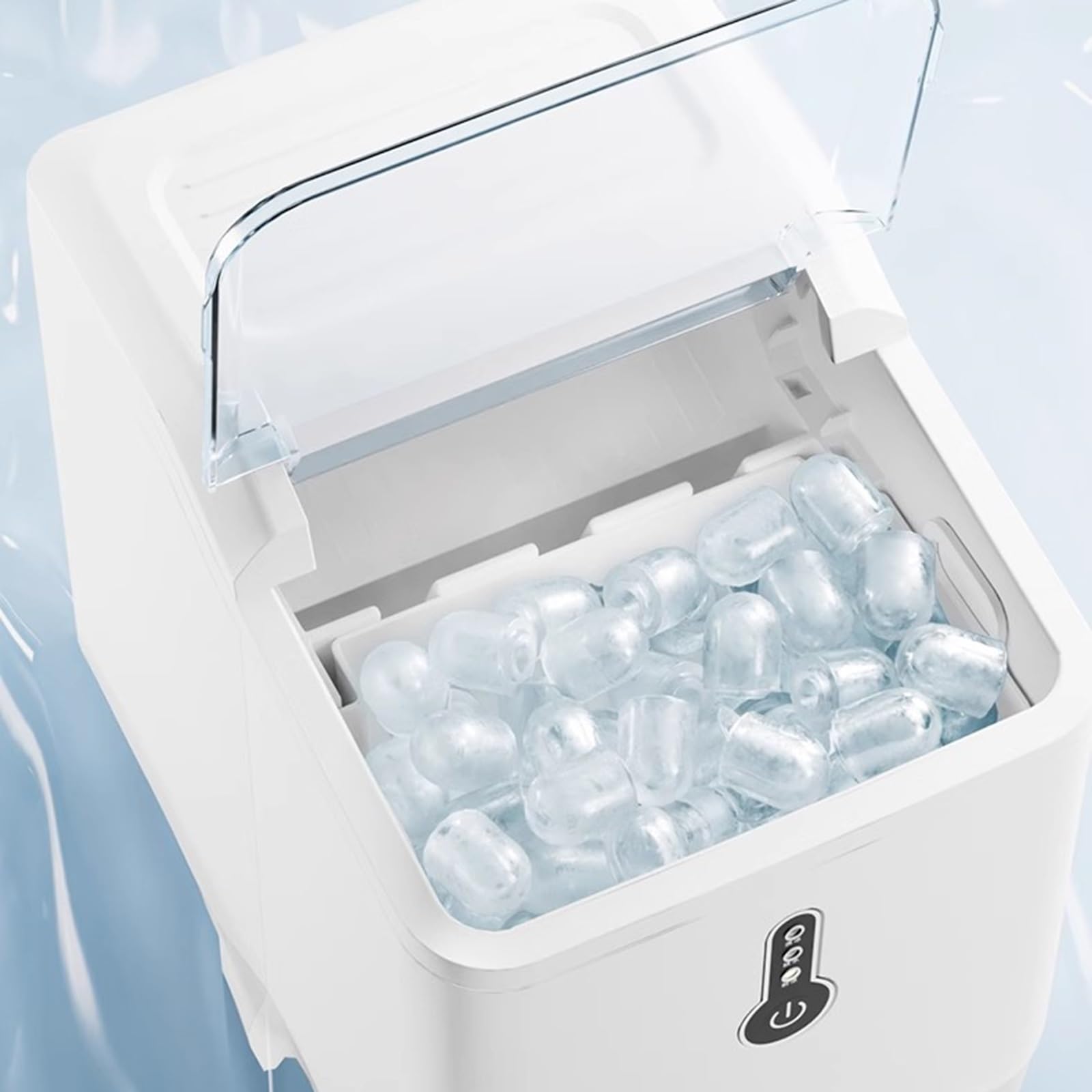 máquina de Hielo Máquina de Hielo portátil Grande for dormitorios domésticos, máquina de fabricación de Hielo Completamente automática, compacta Maquina de Hielo para casa
