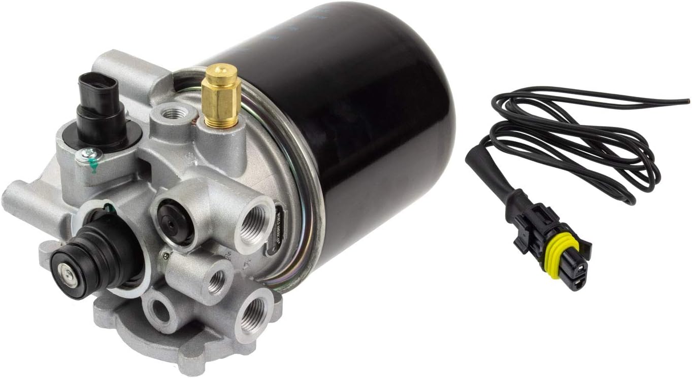 World American WA131001 Air Dryer SS1200 Coalescing 12V 100W with Turbo Cutoff Valve – Replaces Wabco 4006110530, Meritor R955079, Meritor R955079, Genuine Newstar S26986, Freightliner TDA R955079