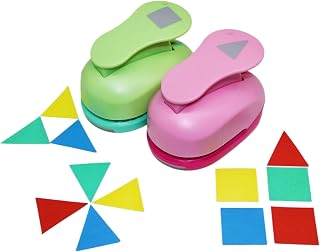 Cady Craft Punch 43mm Triangle+34mm Square Paper Punches eva Scrapbooking Punch 2pcs/Set