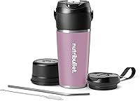 Vista 18 de nutribullet Batidora portátil abatible con vaso aislante, inalámbrico, negro, NBPB50350AK