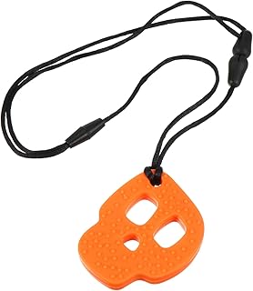 Didiseaon Colar De Mordedor Para Crianças Mordedor De Mastigação Ajudas Motoras Sensoriais Colares De Mastigação Para Crianças Sensoriais Colar Para Crianças Brinquedos Esportivos Para