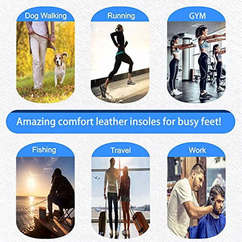 Image of Leather Insoles for Women Thin Leather Shoe Inserts for Women High Heels Shoe Sole Liners Replacement for Sweat Absorbing and Odor Control (3 Pairs /Mens 6-6.5 / Womens 8-8.5 M US)