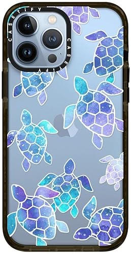 Miniatura 2 de CASETiFY - Funda contra impactos para iPhone 13 Pro Max, protección contra caídas de 6.6 pies, diseño de bahía de tortugas, negro transparente