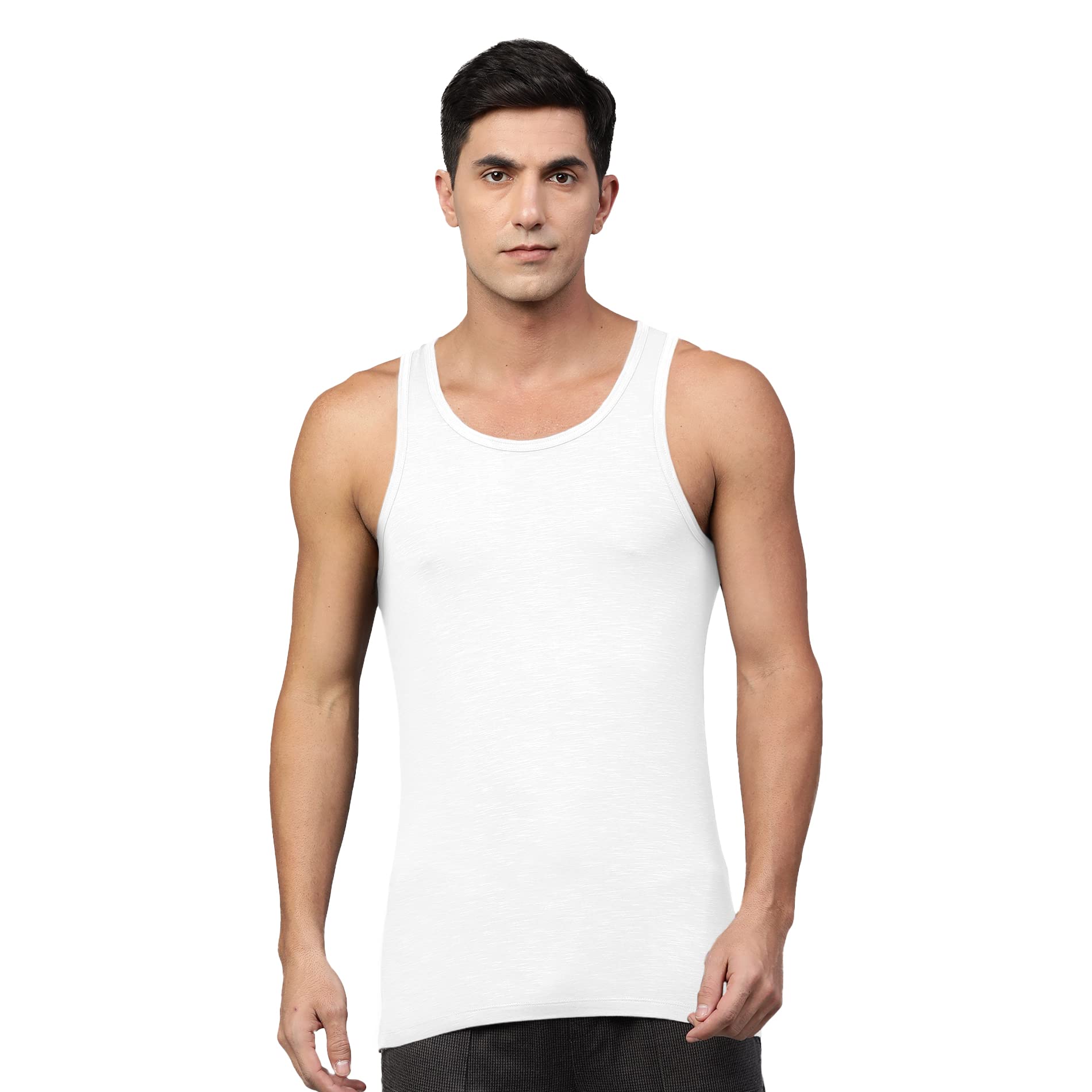 Bamboo Vest for Men, Super Soft, Odour Free, Comfort Fit Innerwear Vest-image-42
