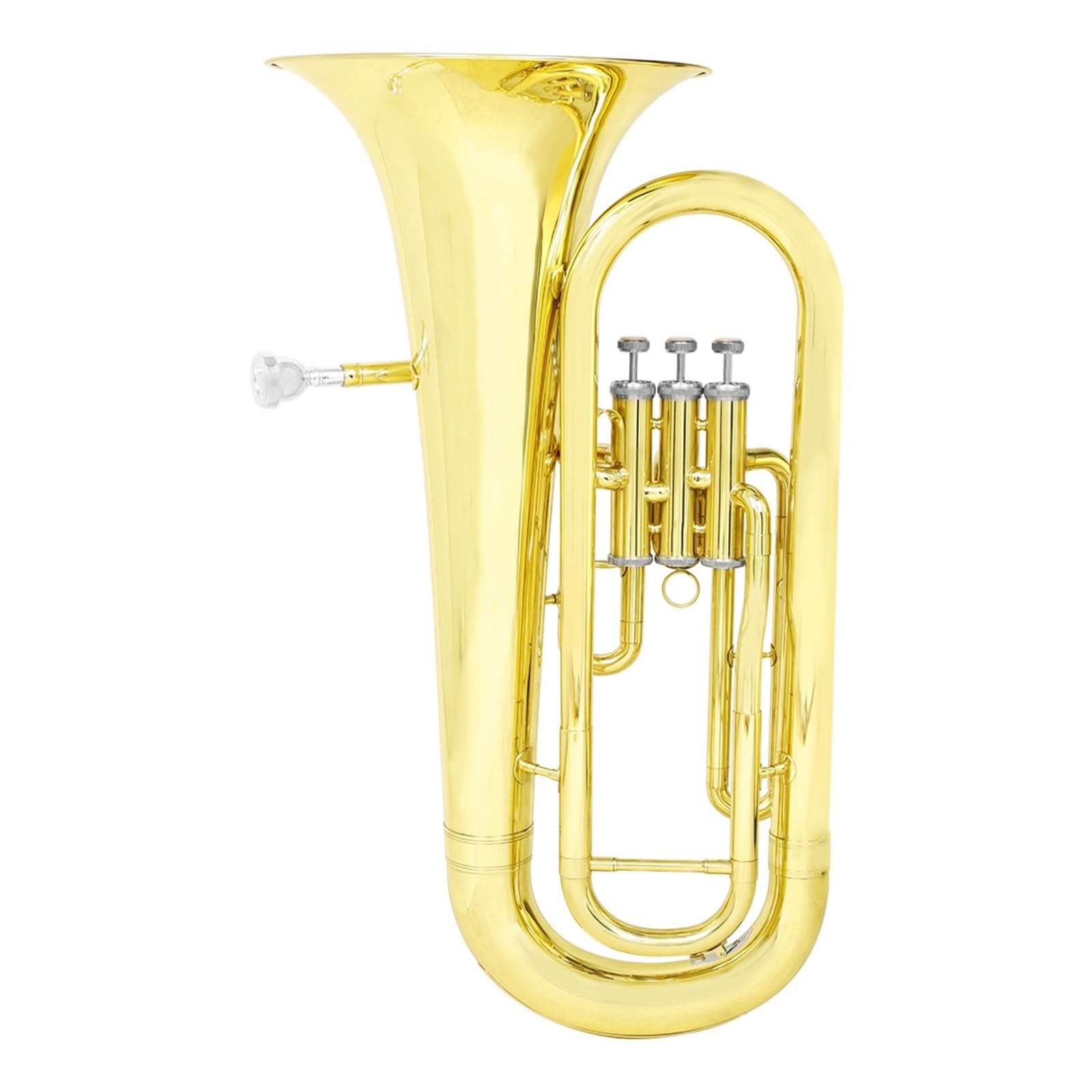 Eufonium Z Brązu Fosforowego Mosiądz B Flat Trzyklawiszowy Profesjonalny Instrument Pionowy