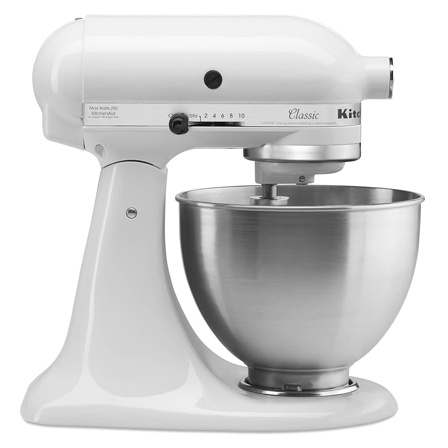 【新品未開封】KitchenAid Stand Mixer 4.5クォート KitchenAid Deluxe 4.5 Quart Tilt-Head Stand Mixer, Silver