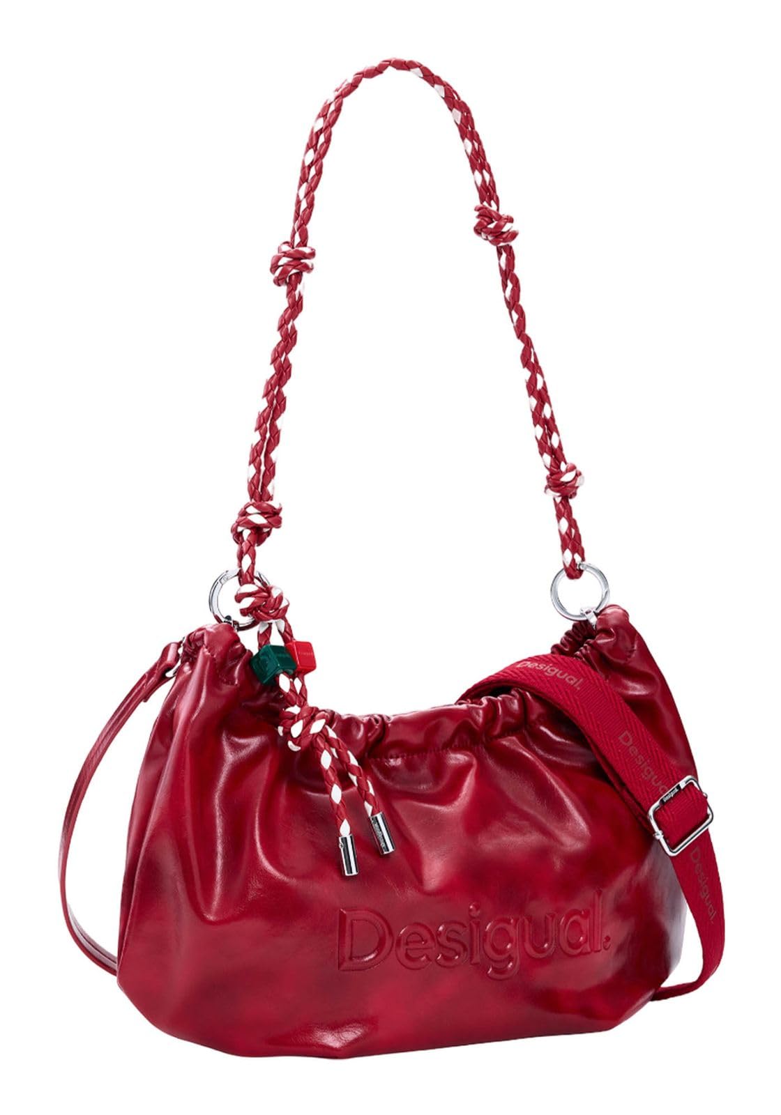 Desigual bolso bandolera bolso de hombro Half Logo Waverly Bag Carmine rojo