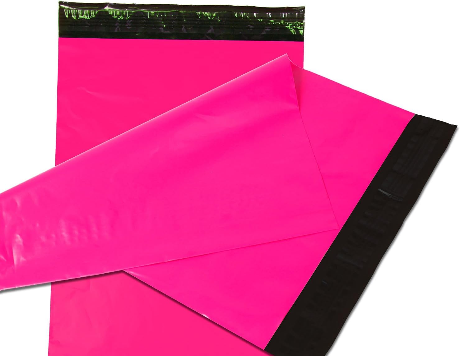 Empire Mailers 14.5 Inch x 19 Inch Hot Pink Poly Mailer Plastic Bags, Self-Seal Non-Padded Shipping Bags, Waterproof and Lightweight, Tear Resistant, Set of 50 Pack