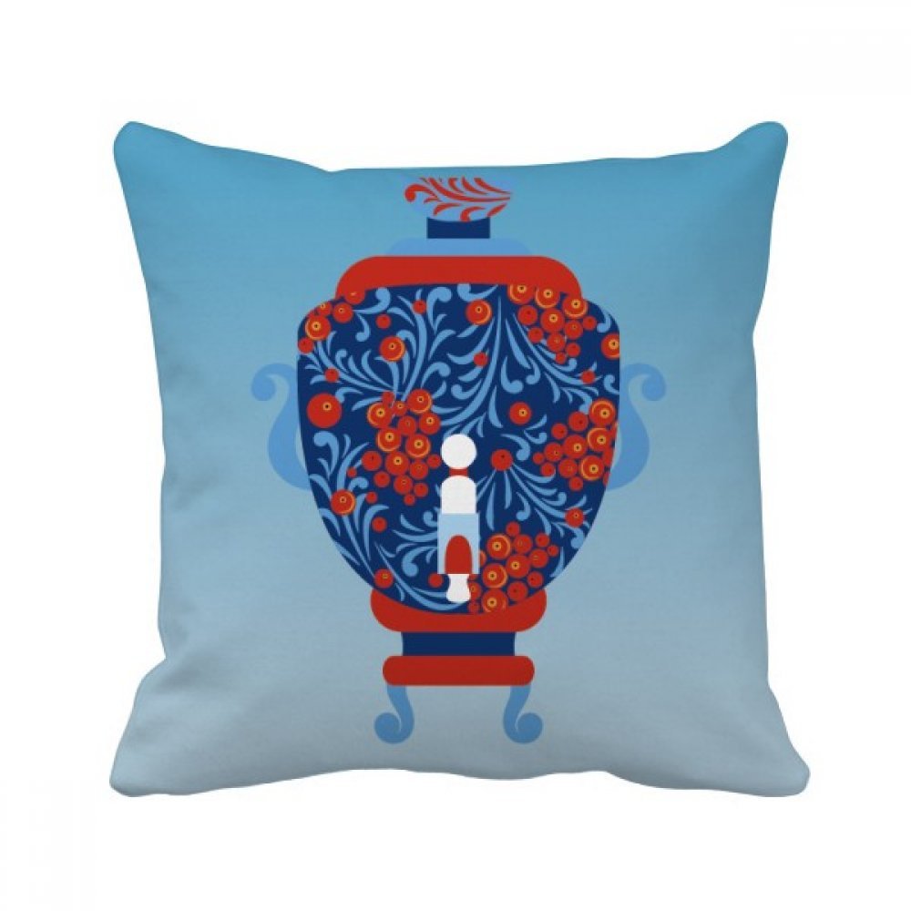 Coussin ours symbole Russie oreiller canapé multicolore 40x40cm