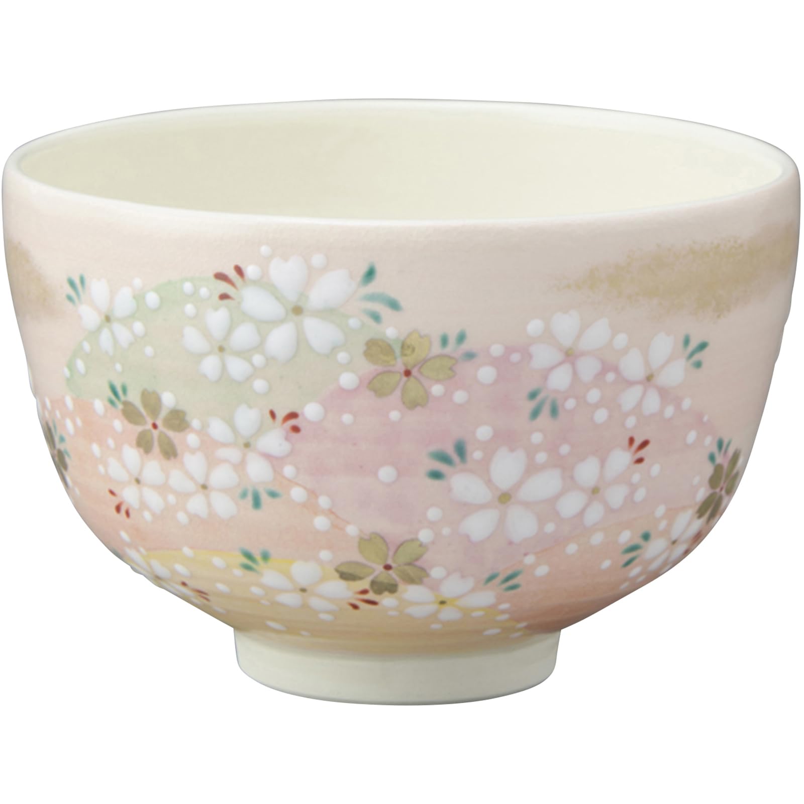 Amazon｜京焼 清水焼 抹茶碗 茶碗 茶道 約12cm みよし野 桜 ピンク
