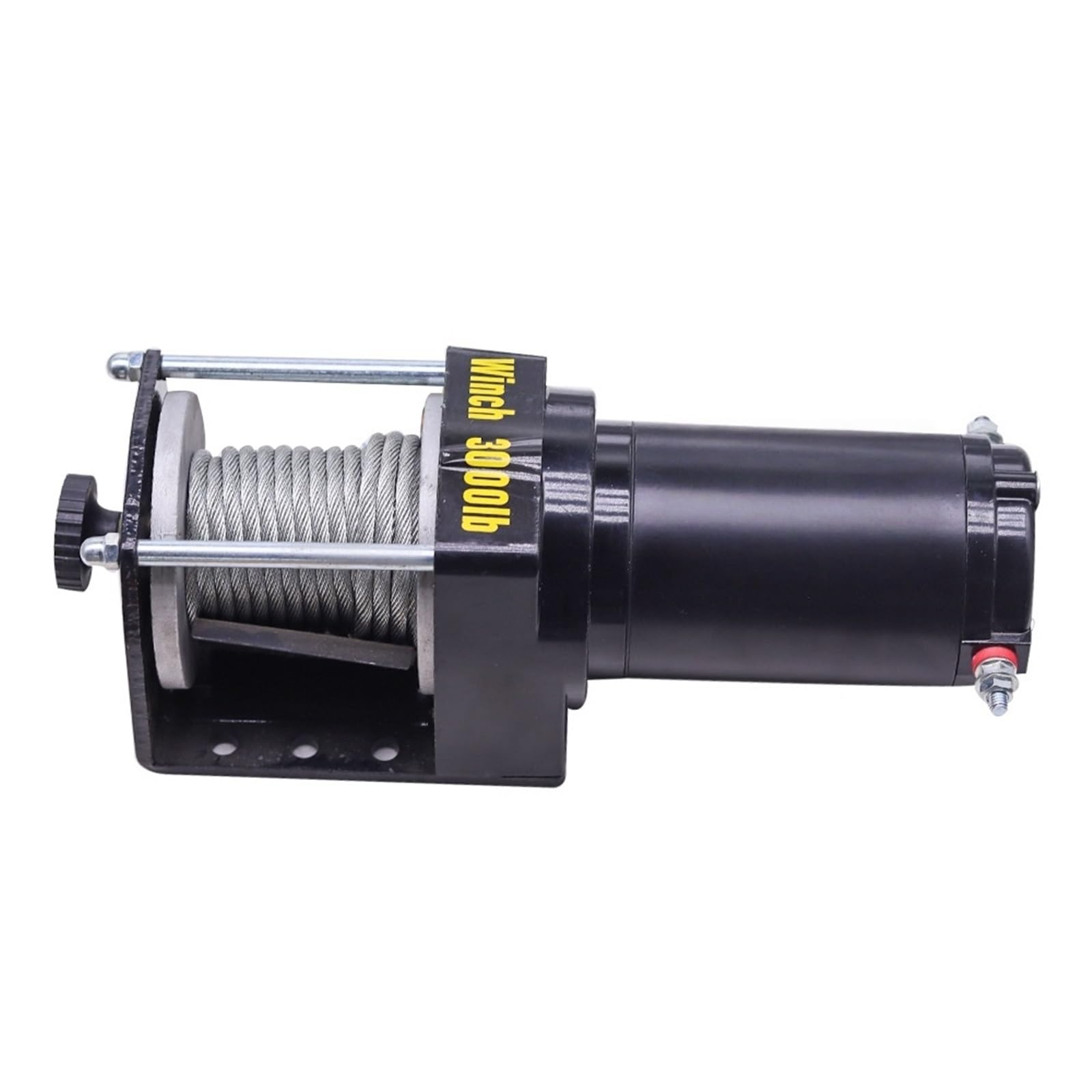 Paranco a Leva Elettrico Verricello Elettrico Per Auto 12v24v Piccola Gru Per Auto Verricello Elettrico Per Sollevamento A Trazione(3000LBS-12V-WIRED HANDLE)