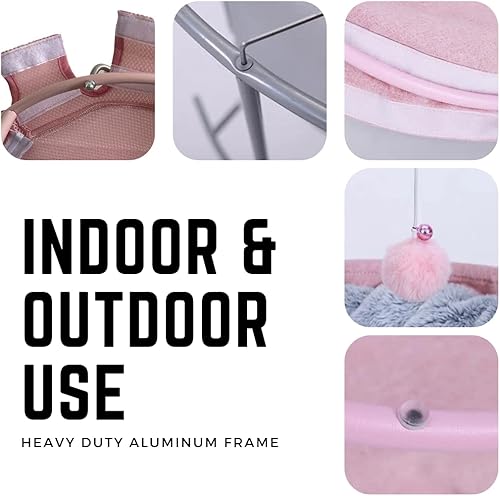 Miniatura 2 de PRODMOE - Hamaca para gatos, cama elevada para gatos, muebles para gatos, hamacas para gatos de interior, cama elevada para mascotas, cama columpio