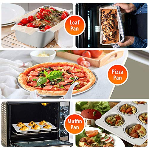 TeamFar-Bakeware-Stainless-Steel-Bakeware-Set-with-Baking-Sheet-and-Rack-Lasagna-Pan-with-Lid-Square-Round-Cake-Pan-with-Lid-Muffin-Pan-Loaf-Pan-Pizza-Pan-Healthy-Dishwasher-Safe TeamFar-Bakeware-Stainless-Steel-Bakeware-Set-with-Baking-Sheet-and-Rack-Lasagna-Pan-with-Lid-Square-Round-Cake-Pan-with-Lid-Muffin-Pan-Loaf-Pan-Pizza-Pan-Healthy-Dishwasher-Safe