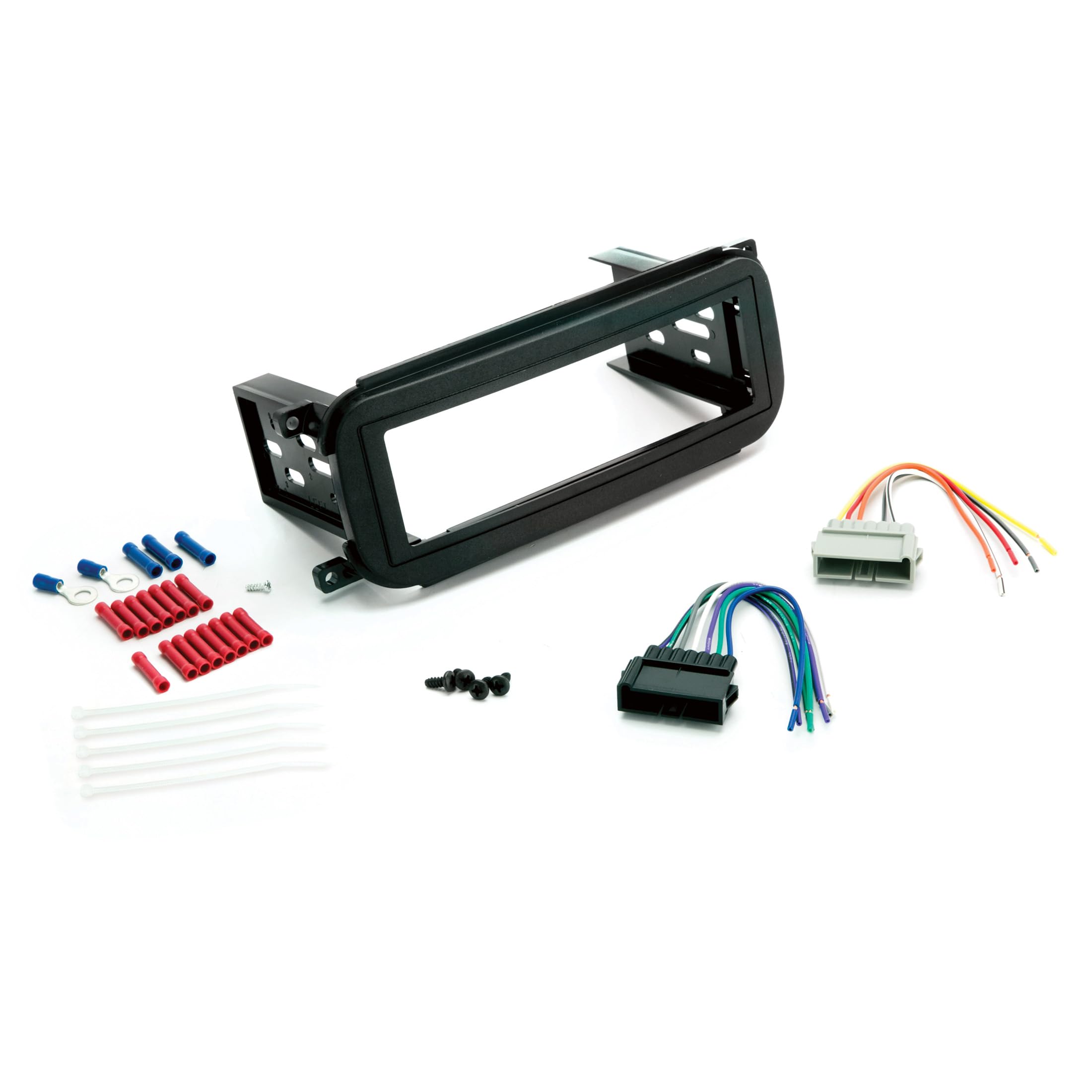 Scosche ICCR2BN Single DIN Radio Install Dash Kit Compatible with Select 1998-2003 Chrysler, Dodge, Jeep and Plymouth - Complete Basic Car Stereo Installation Kit - Does Not Retain SWC - No Double DIN