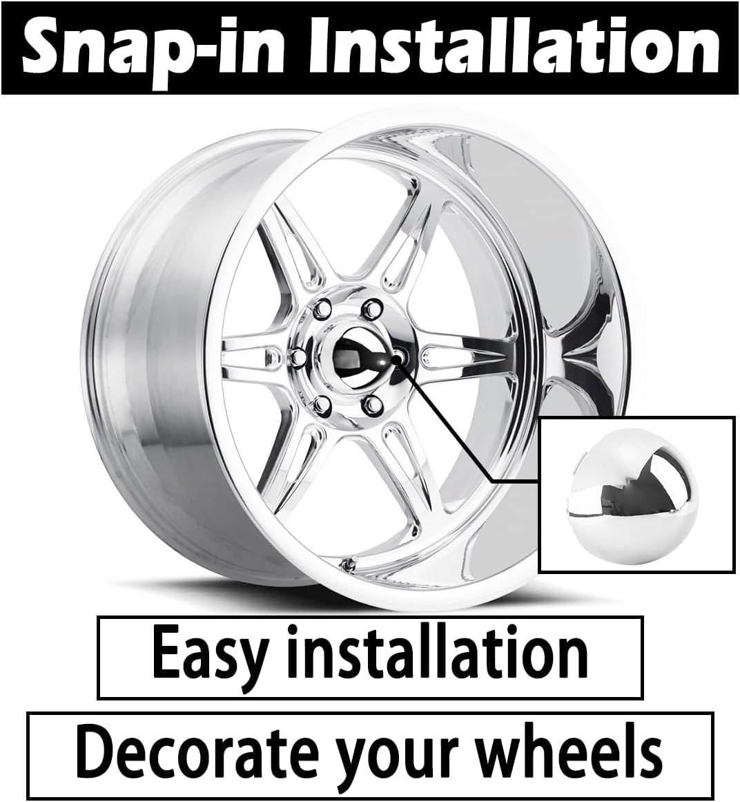 4Pcs 96.2mm(3.79inch) Center Caps for Ultra Motorsports Wheel Rim Replacement 89-0401 614-3625 Hub Cap,(Chrome Out 96.2mm, Inner 90.6mm)