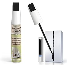 Glossy Black Appliance Repair Paint, Two in One Design Appliance Touch up Paint Pen Effective Rust Prevention, Suitable for Refrigerators,Washing Machines, Dishwashers and Other Appliances