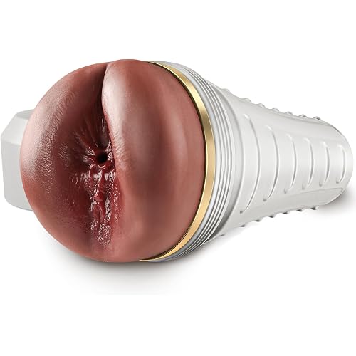 Anal Male Masturbator Realistic Pocket Pussy Vagina Butt Textured with 7.5in Depth Soft and Tighten Anus Fleshy Texture, Penis Training Masturbators Sex Machine Ass Toy for Men (Brown)