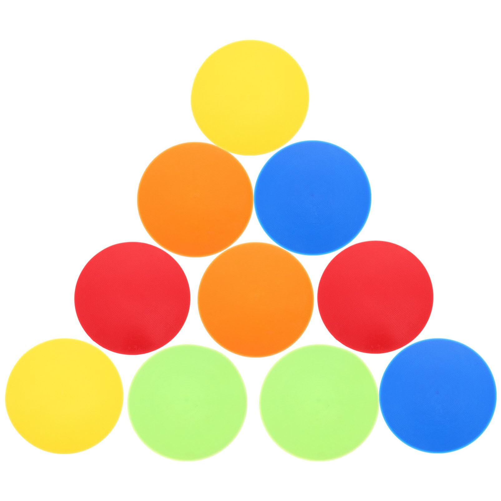 BESPORTBLE 10pcs Soccer Balls Signs Soccer Training Marker Soccer Sign disc Multi-Function Agility Sign pad Soccer Training Sign pad Sports Markers spot Markers PVC Football Equipment