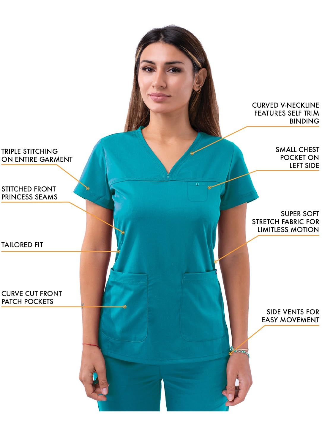 Adar Pro Erica Movimento Booster Impostata Per Donna - Dolcecuore V-Collo Top & Yoga Pareggiatrice Pantaloni