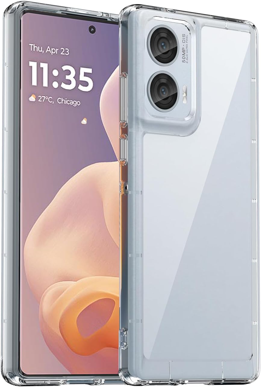 KP TECHNOLOGY Case For Motorola Moto G85 5G / Moto Edge 50 Fusion 5G - Thin Soft Silicone Gel Case Cover for Motorola Moto G85 5G / Moto Edge 50 Fusion 5G (CLEAR)