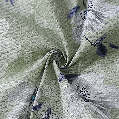 Image of Swayam Roto Cotton Single Bedsheet with 1 Pillow Cover | Size 60 x 90 inch | 144 TC | Floral Design | Soft Breathable Bed Sheet | Comfortable & Durable for Bedroom - Green