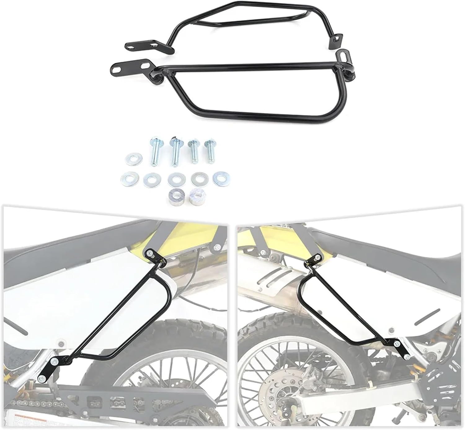 Replacement Fit for Suzuki DR650 DR 650 1996-2021 2022 2023 2024 2025 Motorcycle Saddle Bag Support Guard Bars Side Mounts Bracket Holder