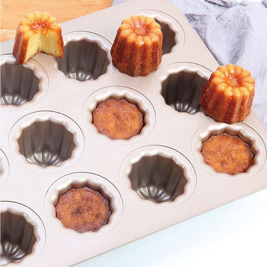Canele forma szampańska złota wysokiej jakości nieprzywierająca Cannele Muffin forma do pieczenia francuska forma Canele forma do pieczenia
