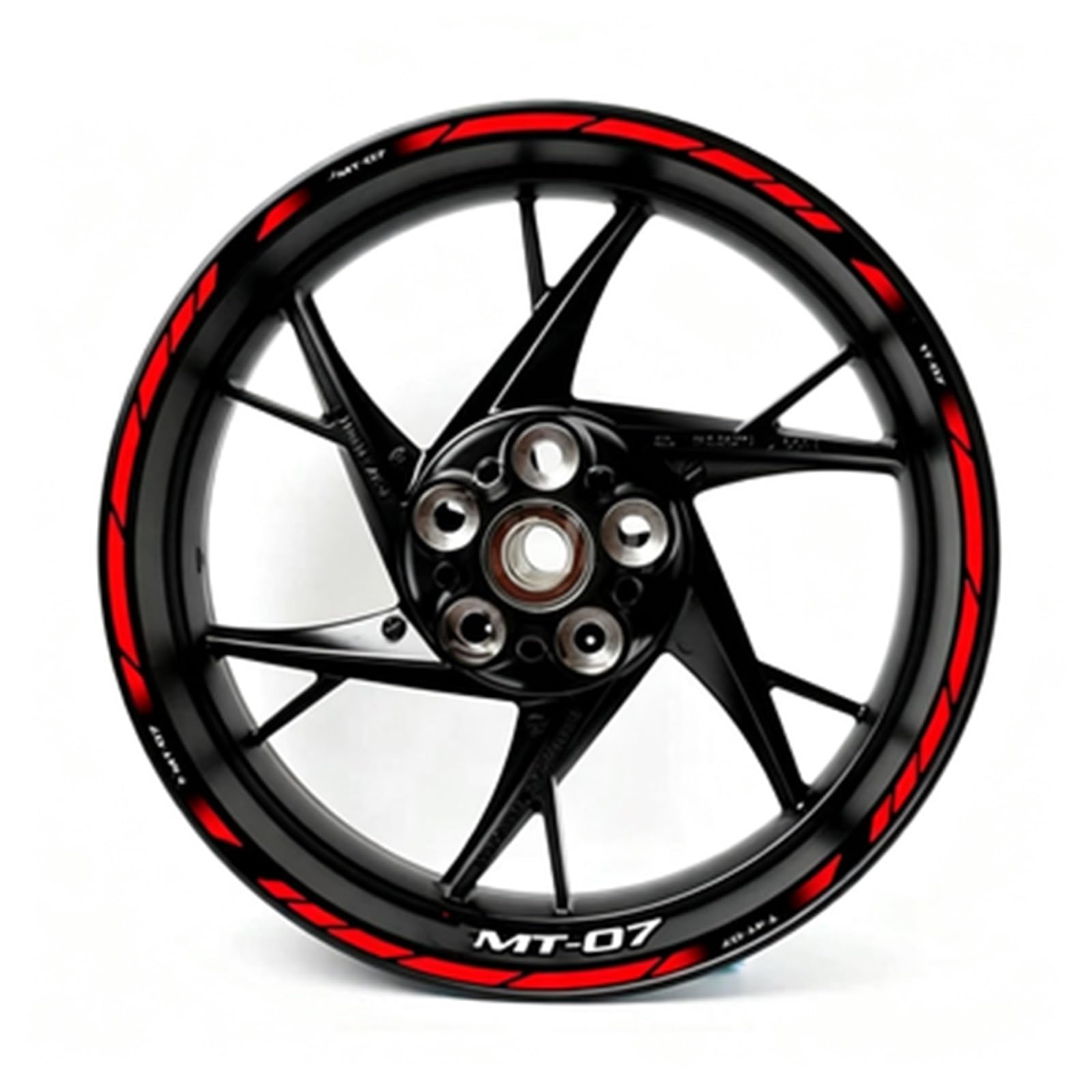 Reflective Motorcycle MT07 Wheel Stickers Rim Decal Set for Yamaha MT 07 2020 2021(Color8)
