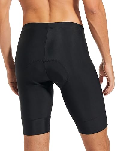 Miniatura 2 de qualidyne Pantalones cortos de ciclismo para hombre, con acolchado 4D, pantalones cortos de ciclismo para ciclismo en carretera, UPF 50+, bolsillos