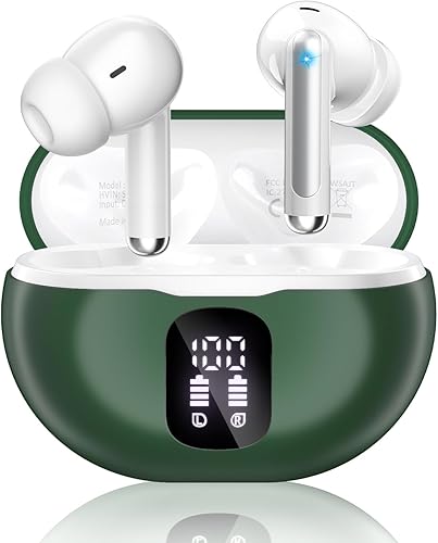 Miniatura 13 de Auriculares inalámbricos, auriculares Bluetooth 5.4 con 50 horas de reproducción, auriculares estéreo de graves profundos, llamadas claras con