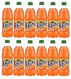 Fanta 12 Pack Orange Soda Fruit Flavored Soft Drink, 20 fl oz 100% Natural Flavors