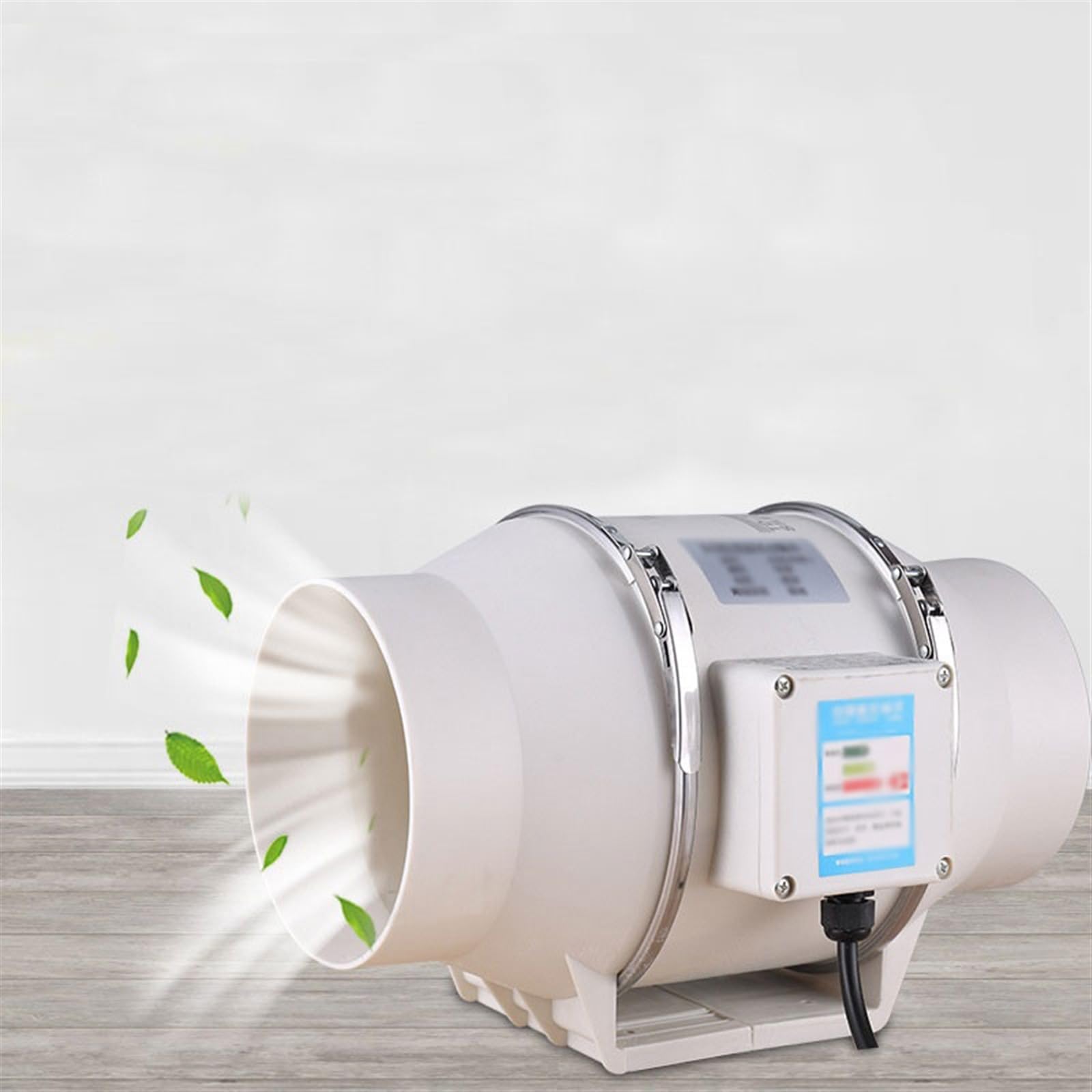 Ventilador Extractor de aire de 6 pulgadas y 220V for el hogar, conducto de tubería en línea silencioso, Extractor de ventilación for baño, cocina, inodoro, ventilador de aire de pared Cuarto de baño
