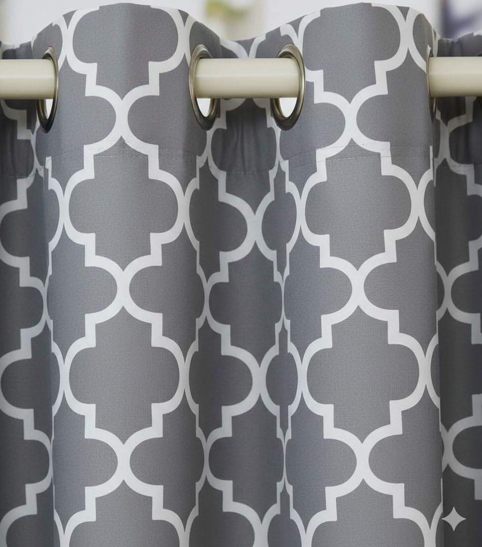 Amazon.com: Royal Tradition Grey Blackout Curtains 52x96- Thermal