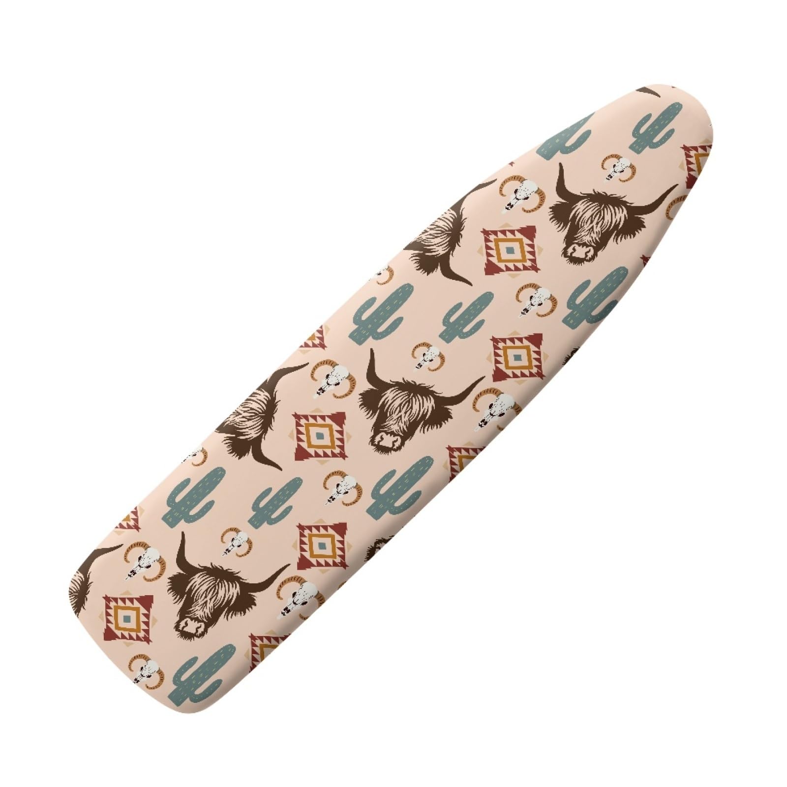 Large ironing board cover 130 x 45 Brown Cow Ironing Board Cover And Thick Padding Easy Fit in Multiple Sizes with Elastic Drawstring,durable,iron board covers fits all,Machine Washable