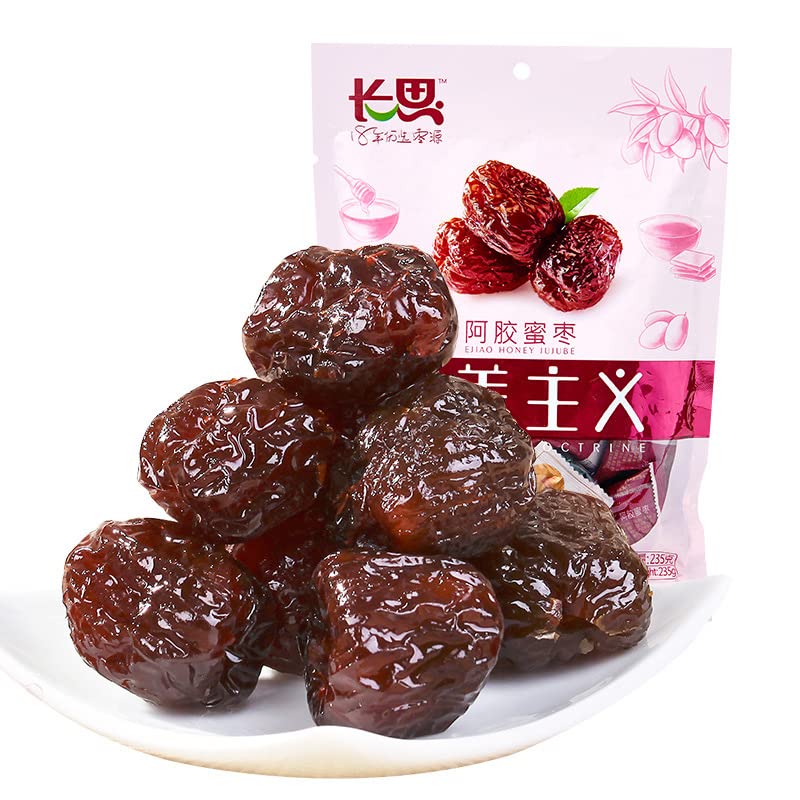 Changsi Sweet Jujube Chinese Red Dates 235g - Whole Sweet Snack Fruit