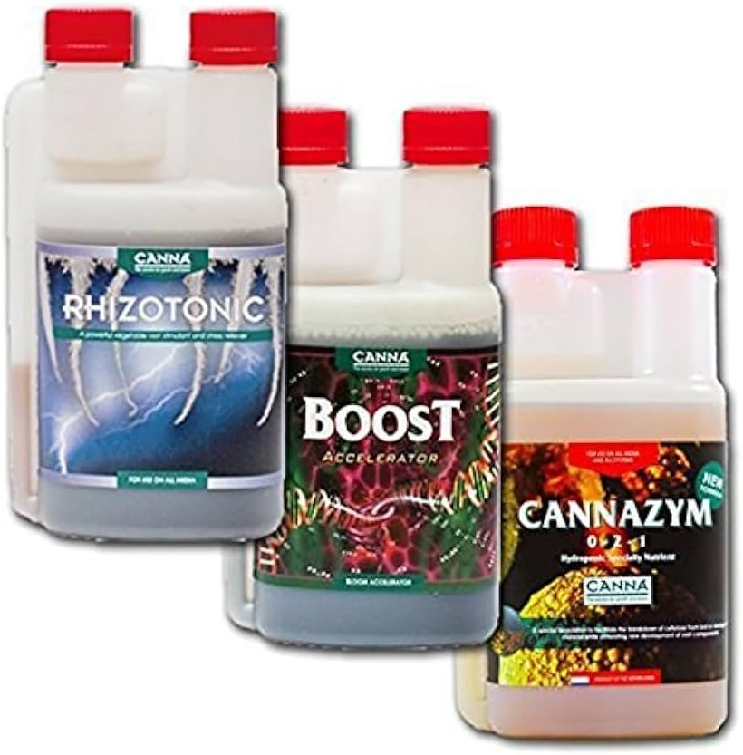 Canna Nutrients 3 Pack of Liters - Boost + Cannazym + Rhizotonic