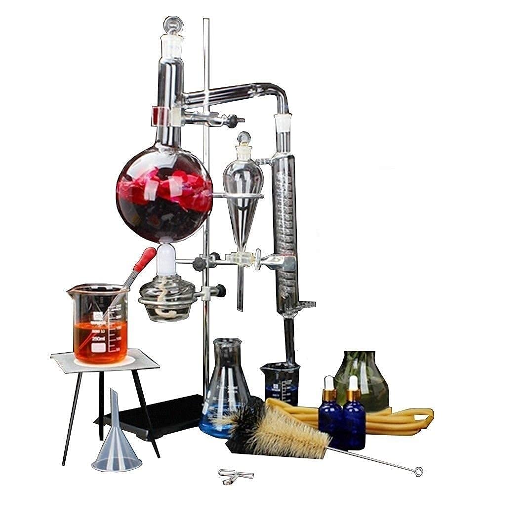 Buy 1000ml Lab Essential Oil Distillation Apparatus with Condenser Pipe
