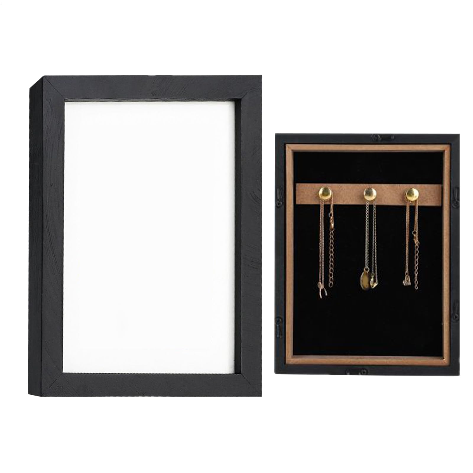 Marco mini de almacenamiento de objetos oculto y caja fuerte decorativa de pared