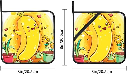 Miniatura 3 de Agarraderas básicas de girasol para cocina, uso diario, con flores de otoño, resistentes al calor, para cocinar, hornear, barbacoa, paquete de 2, 8