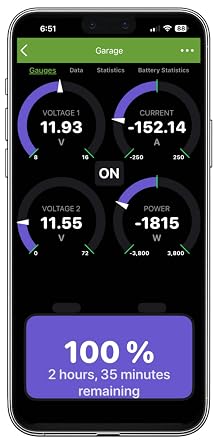 Bluetooth LE Advanced Battery Monitor/DC Power Meter with Data Logging