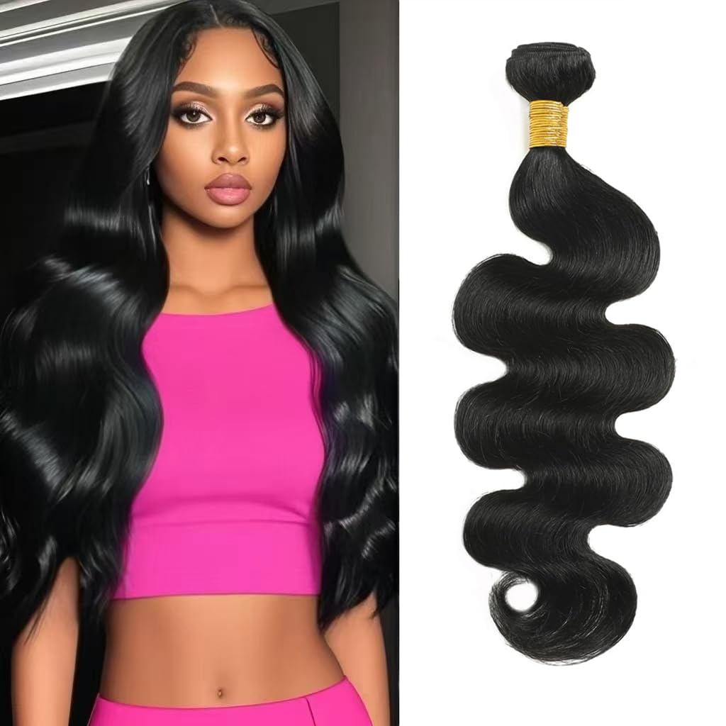 Single one Bundles Body Wave Human Hair Brazilian Virgin Hair Weave Bundles Natural Black Color 22 Inch